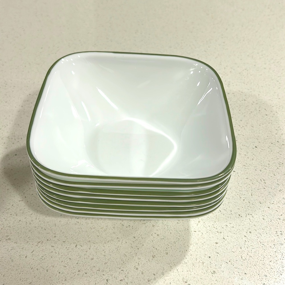 COPY - Corelle square bowls 22 oz.. set of 4 bowls